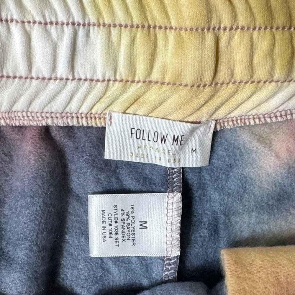 Fashion Me Tie Dye Hoodie Jogger Set Medium Soft‎ Lounge Set Made USA